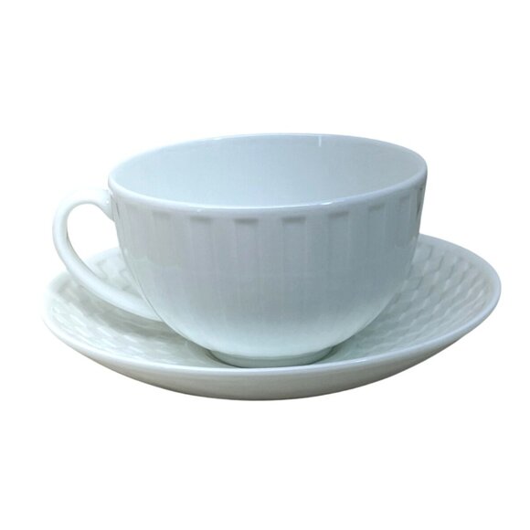 Wedgwood Night and Day Bone China Cup and Saucer Set England 5 7/8" - Picture 4 of 9